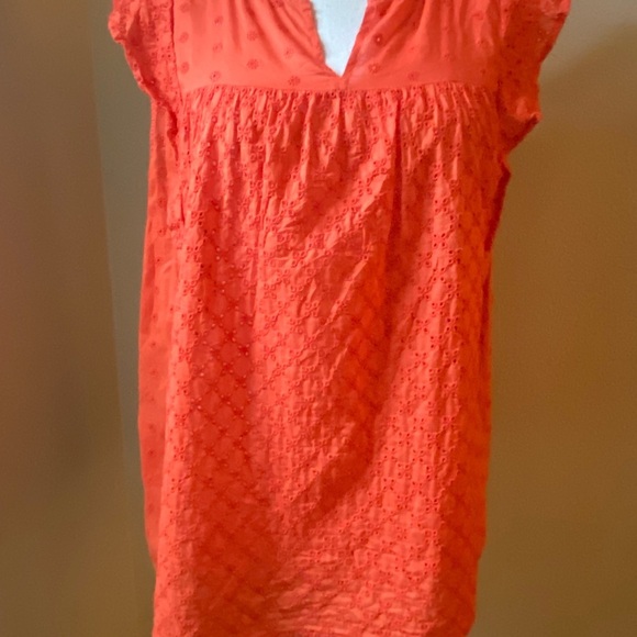 Loft Eyelet Ruffle Sleeve Top - Picture 8 of 11